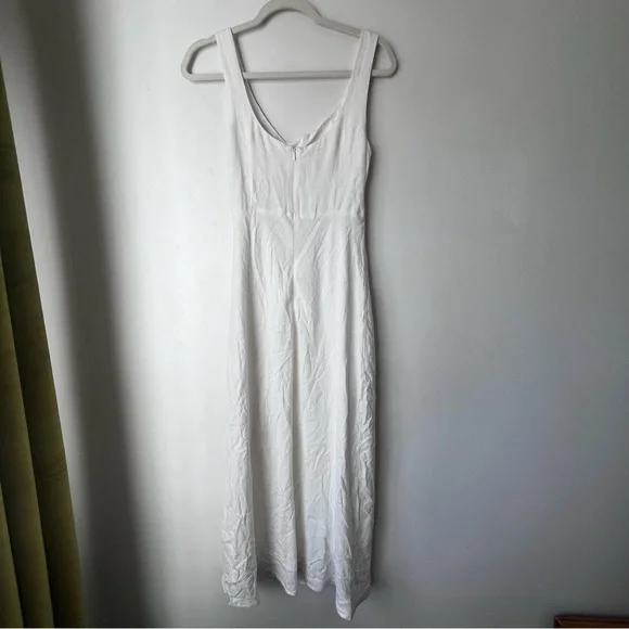 Petal & Pup White Apollo Twist Front Cut Out Midi Dress 2 - Picture 6 of 14